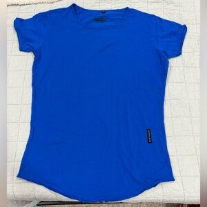 Alphalete Men’s Scoop Neck Tee Royal Blue Performance Stretch Size Medium